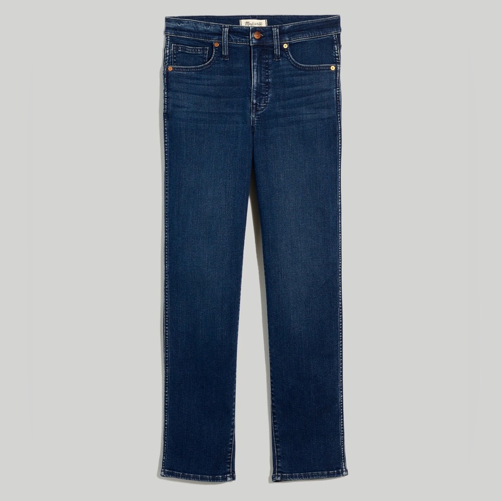 Madewell Mid-Rise Stovepipe Jeans in Dahill Wash Straight Leg
